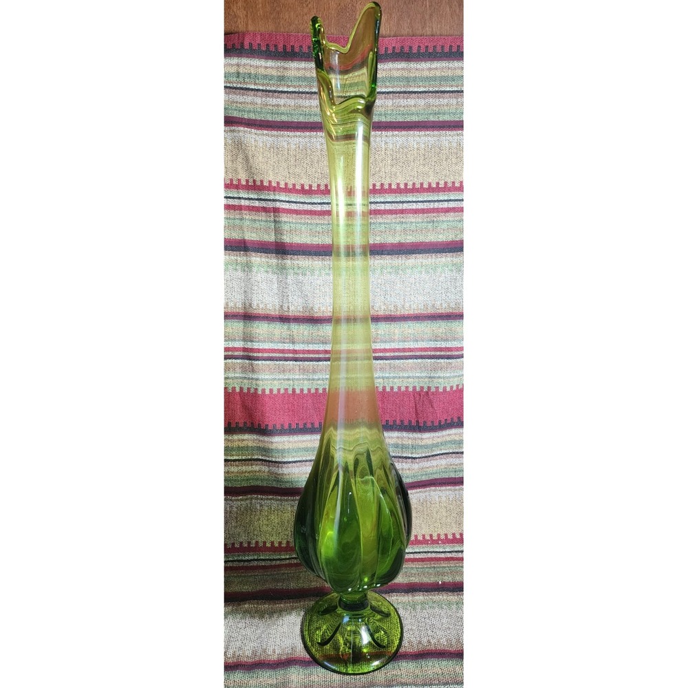 Viking Stretch Large 22"‎ Swung Drape Vase Avocado Green
